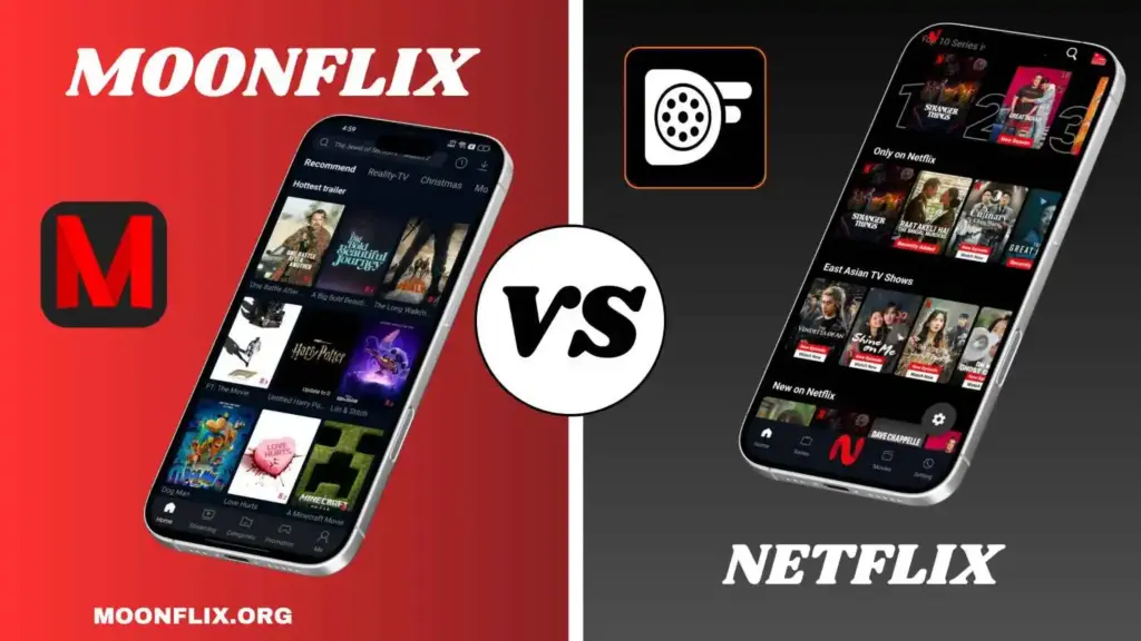 Moonflix Vs Netflix Comparison